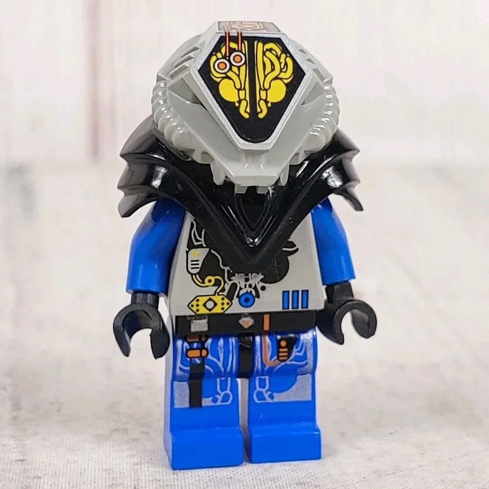 Lego UFO Zotaxian Alien - Blue Officer - Commander X - Minifig sp042 - USED